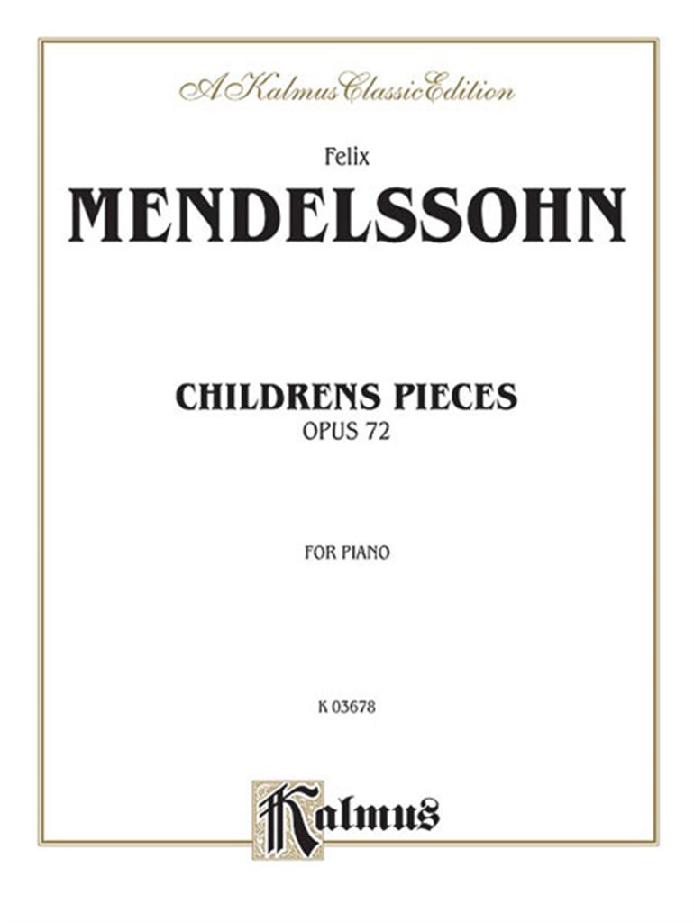 Children's Pieces, Op. 72